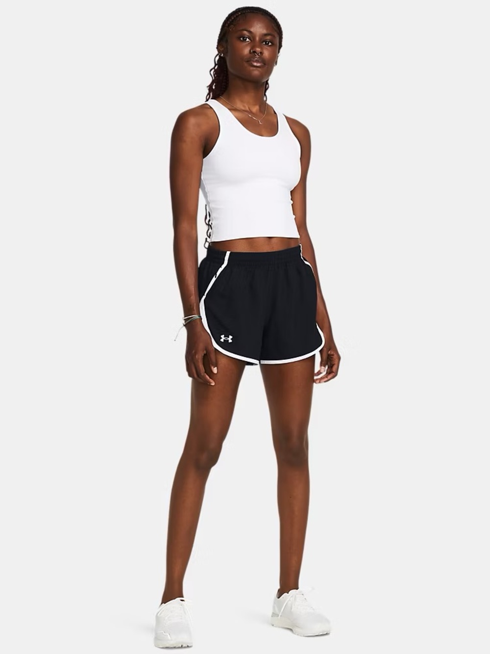 Under Armour Women’s Fly-By Mauve & Black Running Shorts Size Medium